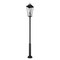Z-Lite Gannon 5 Light Outdoor Post Mounted Fixture, 16in. W x 134.75in. H, Black 5008PHXXLR-5010P-BK - alternate 6